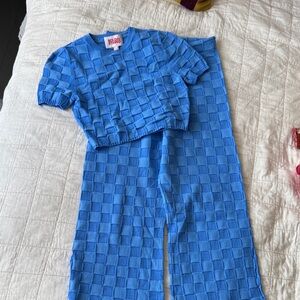 SOLID & STRIPED Blue Women's Pajama Set